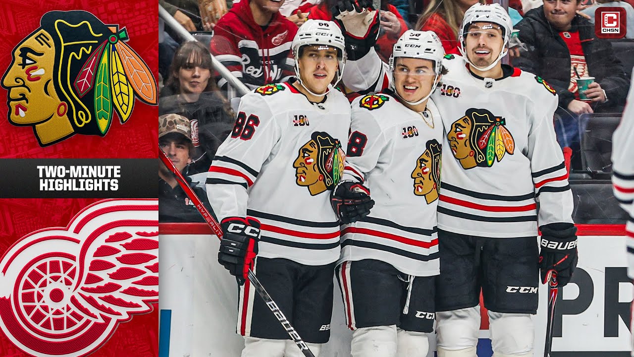 HAWKS KEEP ROLLING: Detroit Red Wings vs. Chicago Blackhawks (11/9/25) | Game Highlights