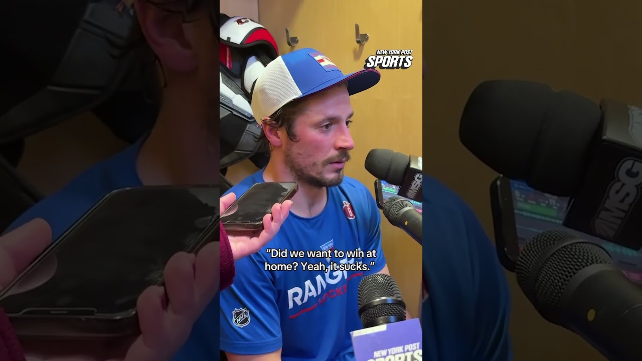 JT Miller devastated after Rangers' loss to Islanders 😰 #shorts