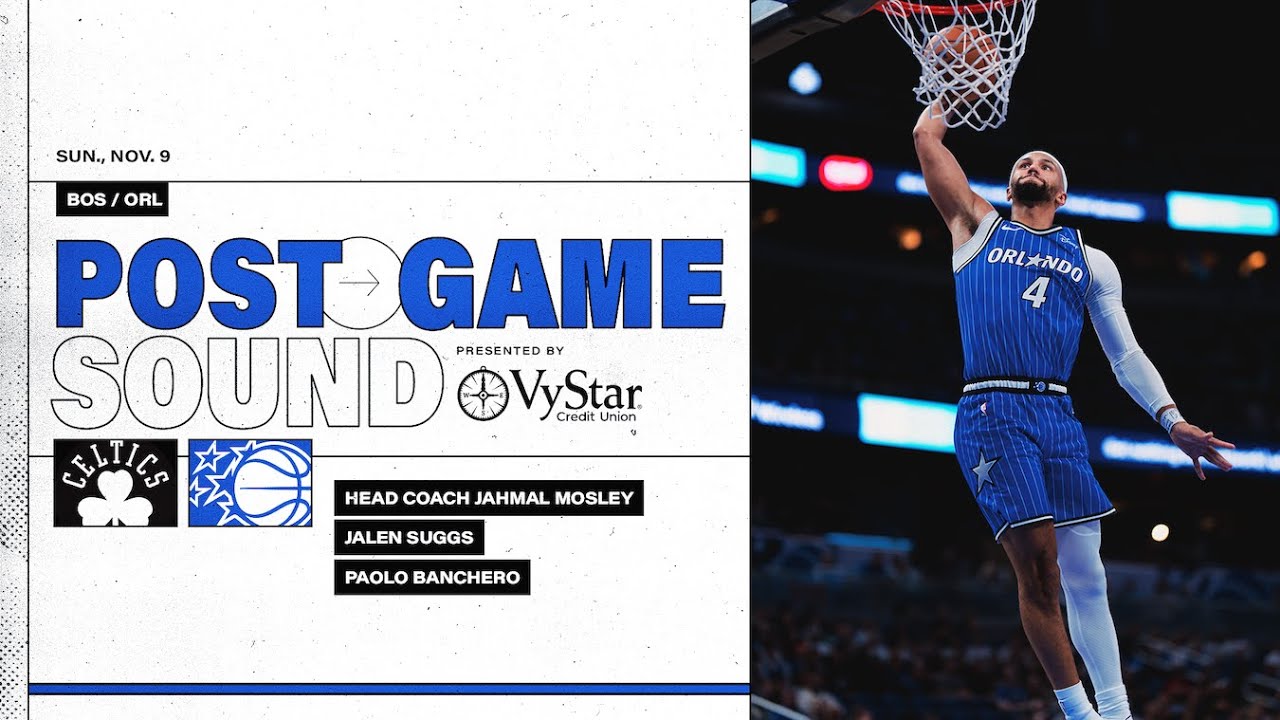 POSTGAME SOUND: BOSTON CELTICS VS. ORLANDO MAGIC | COACH MOSE, JALEN SUGGS & PAOLO BANCHERO