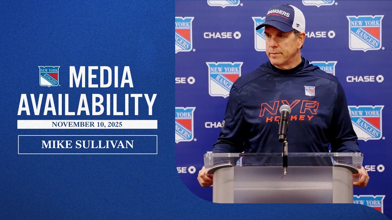 NYR vs NSH: Mike Sullivan Pregame Media Availability | Nov. 10, 2025