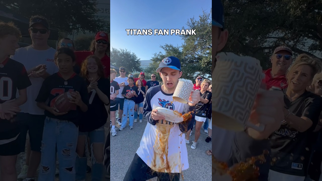 got em 🤣 #houston #texans #tennessee #titans #nfl #prank #funny