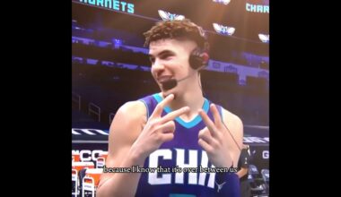 Sadly starting to feel that Lamelo’s time in Charlotte might be coming to and end. #lameloball #nba