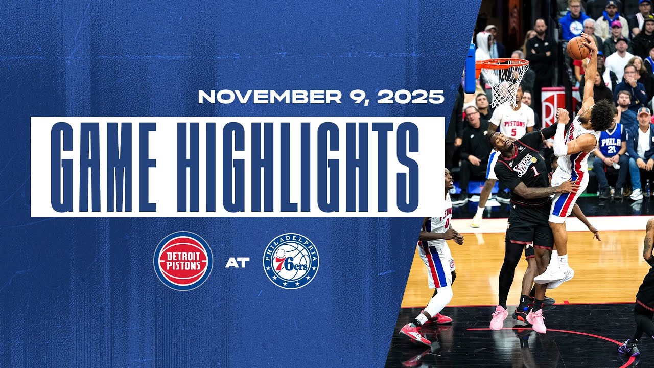 Detroit Pistons Highlights vs  Philadelphia 76ers
