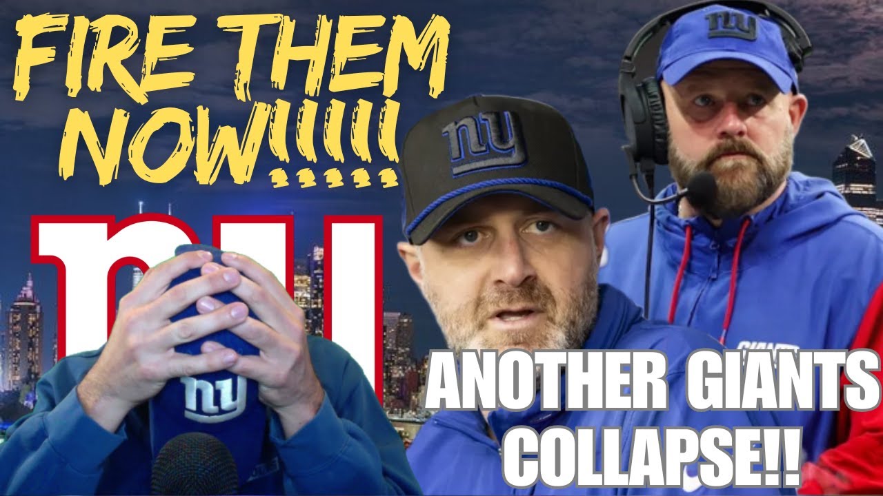ANGRY Giants Fan Reaction! New York Giants SUCK!! FIRE EVERYONE!!! ANOTHER BLOWN LEAD!! RANT!!