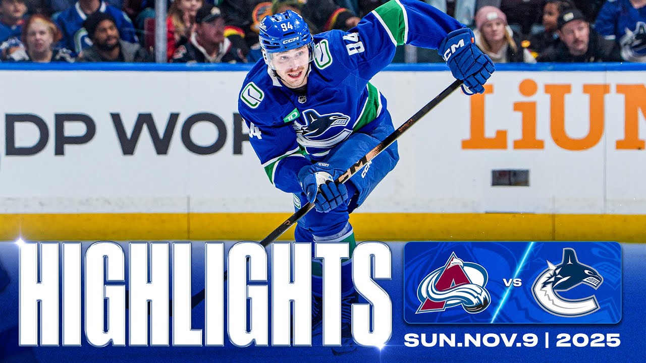 Game in 10 | Canucks vs. Avalanche (Nov 9, 2025)