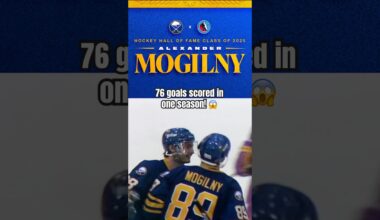 Alexander Mogilny was one of the greatest goal scorers in Sabres history! 🚨 #nhl #history #Buffalo