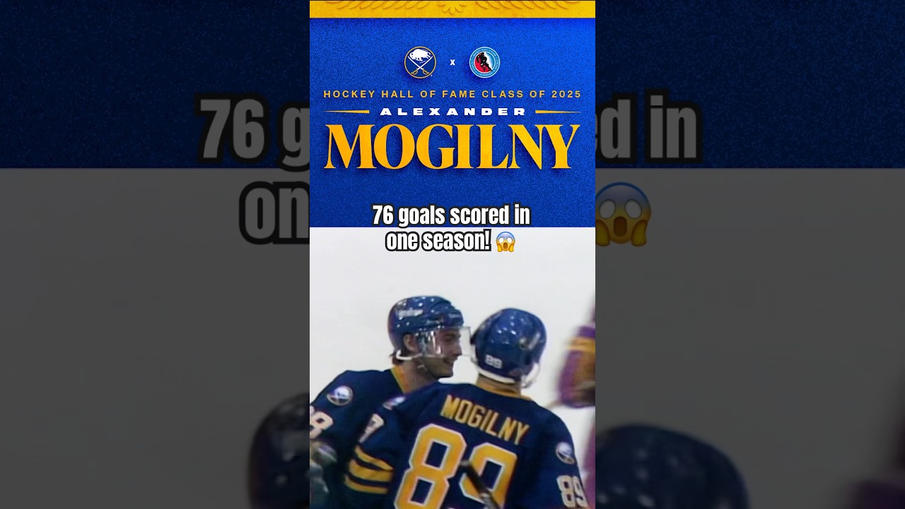 Alexander Mogilny was one of the greatest goal scorers in Sabres history! 🚨 #nhl #history #Buffalo