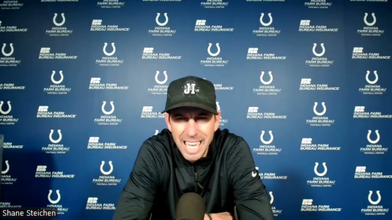 Indianapolis Colts' Shane Steichen Reacts to Atlanta Falcons Win, Daniel Jones, Michael Badgley