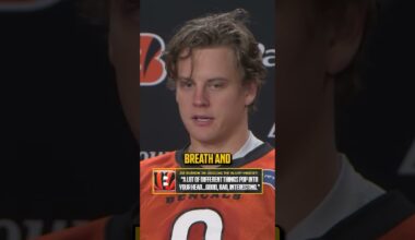 Joe Burrow explains his injury mindset #NFL #football #bengals #joeburrow