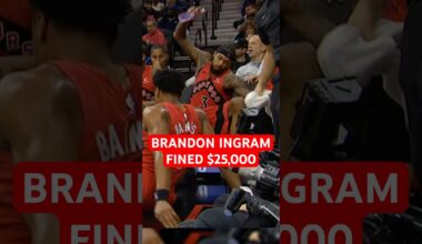 Brandon Ingram FINED $25,000 for slamming water bottle