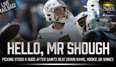 Tyler Shough Saints QB of the Future? Sure Looks Like It. Picking Studs & Duds vs Panthers