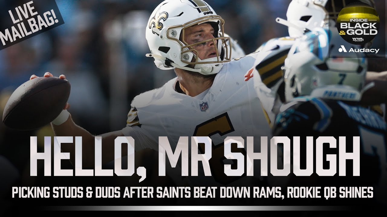Tyler Shough Saints QB of the Future? Sure Looks Like It. Picking Studs & Duds vs Panthers