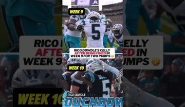 Rico Dowdle cellys are becoming must-see TV 😅 #nfl #panthers