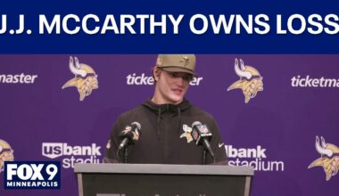 J.J. McCarthy takes ownership of Vikings loss to Ravens