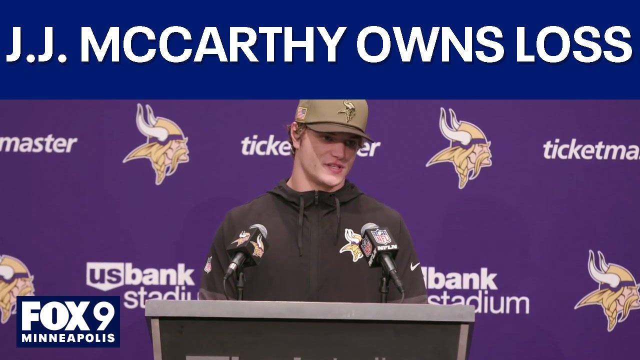 J.J. McCarthy takes ownership of Vikings loss to Ravens