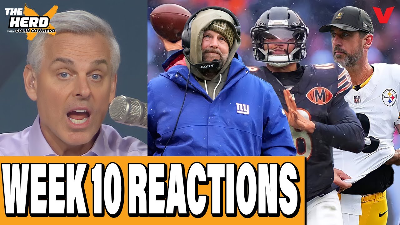 NFL Week 10 REACTION: Giants FIRE Daboll, Bears win, Bills & Vikings panic | Colin Cowherd: THE HERD
