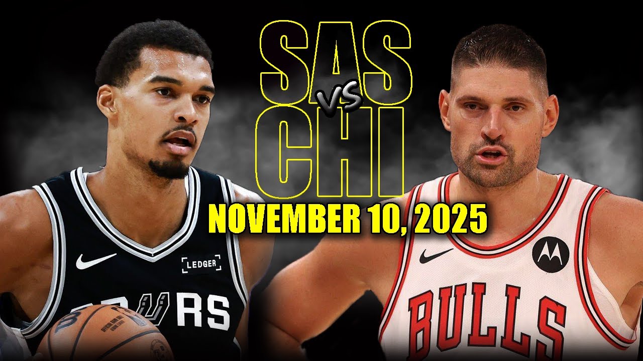 San Antonio Spurs vs Chicago Bulls Full Game Highlights - November 10, 2025 | NBA Season