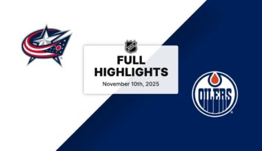 NHL Highlights | Blue Jackets vs. Oilers | November 10, 2025