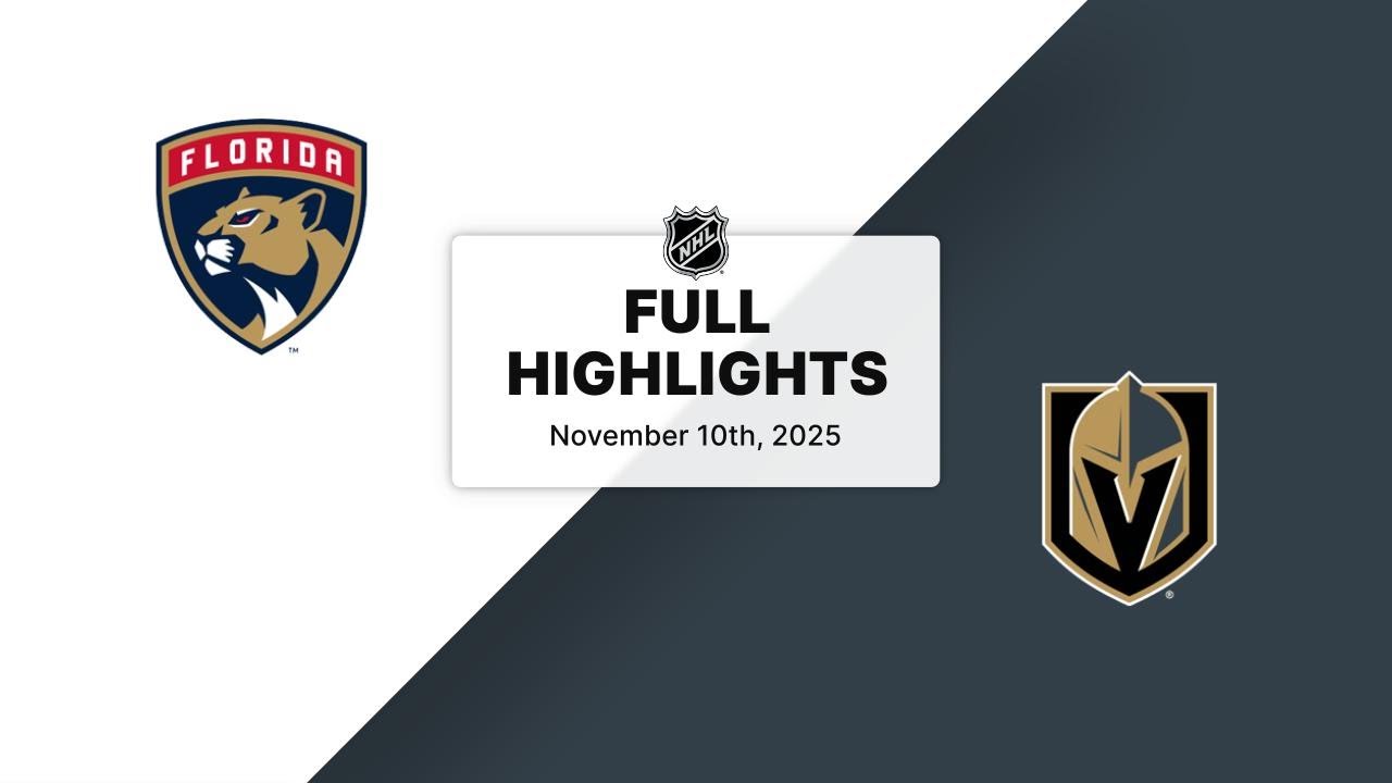 NHL Highlights | Panthers vs. Golden Knights | November 10, 2025