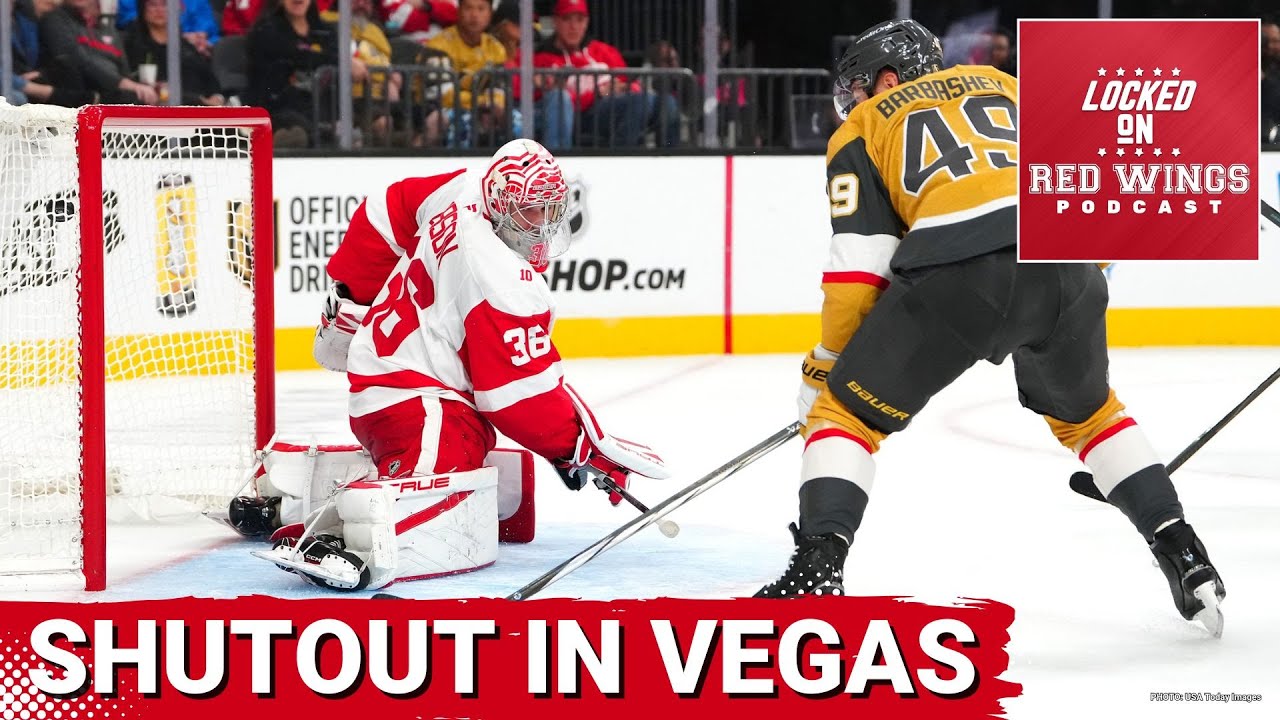 Red Wings shutout in Vegas, despite bounce back performance from John Gibson
