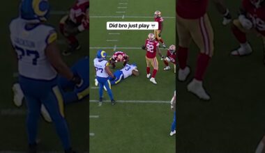He wasn't even moving 😭😂 #NFL #rams #49ers