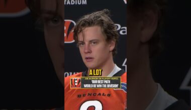 Joe Burrow keeps it real 💯 #NFL #bengals #burrow