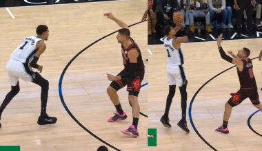 Victor Wembanyama has Nikola Vucevic on skates then hits clutch 3 vs Bulls