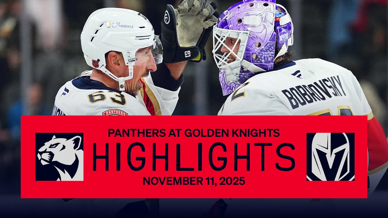 Panthers at Golden Knights Highlights | 11.11.25