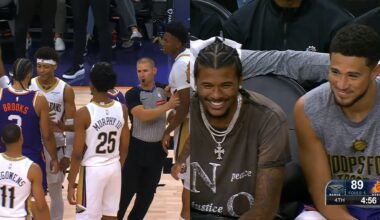 Dillon Brooks gets into it with Derik Queen and Jeremiah Fears and Suns laugh