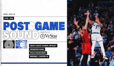 POSTGAME SOUND: PORTLAND TRAILBLAZERS VS. ORLANDO MAGIC | COACH MOSE, DESMOND, WENDELL & PAOLO