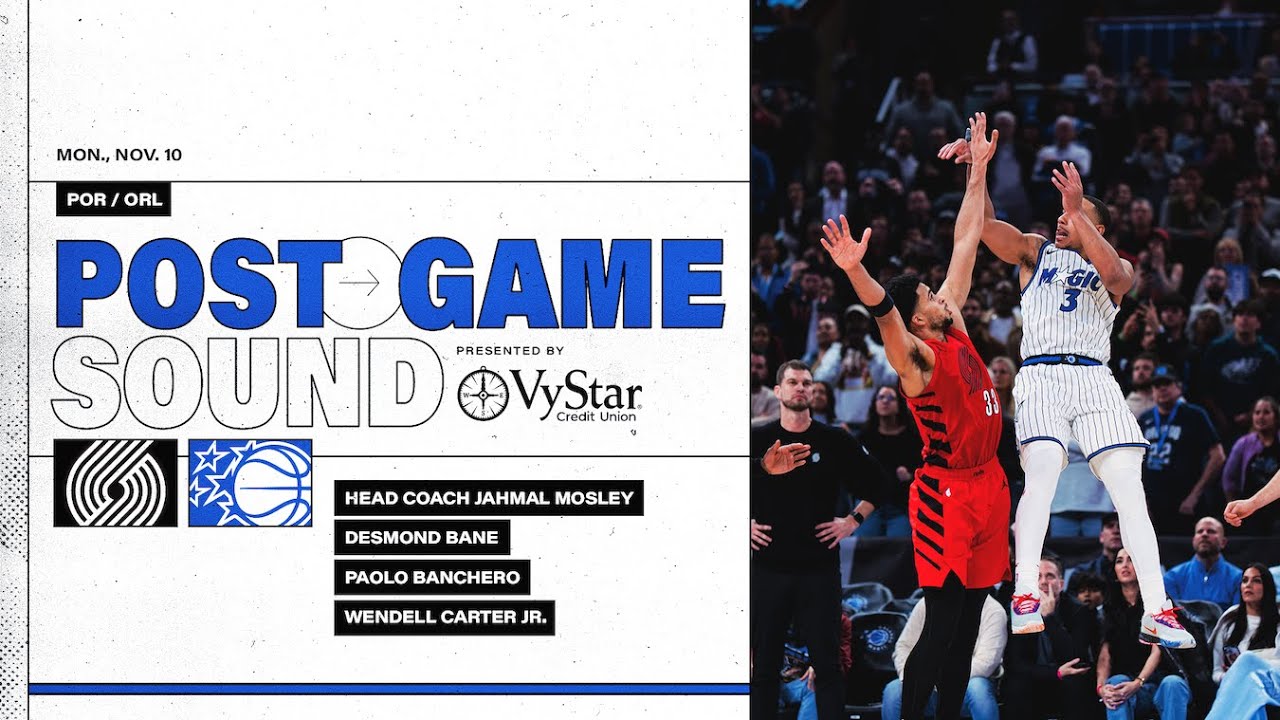 POSTGAME SOUND: PORTLAND TRAILBLAZERS VS. ORLANDO MAGIC | COACH MOSE, DESMOND, WENDELL & PAOLO