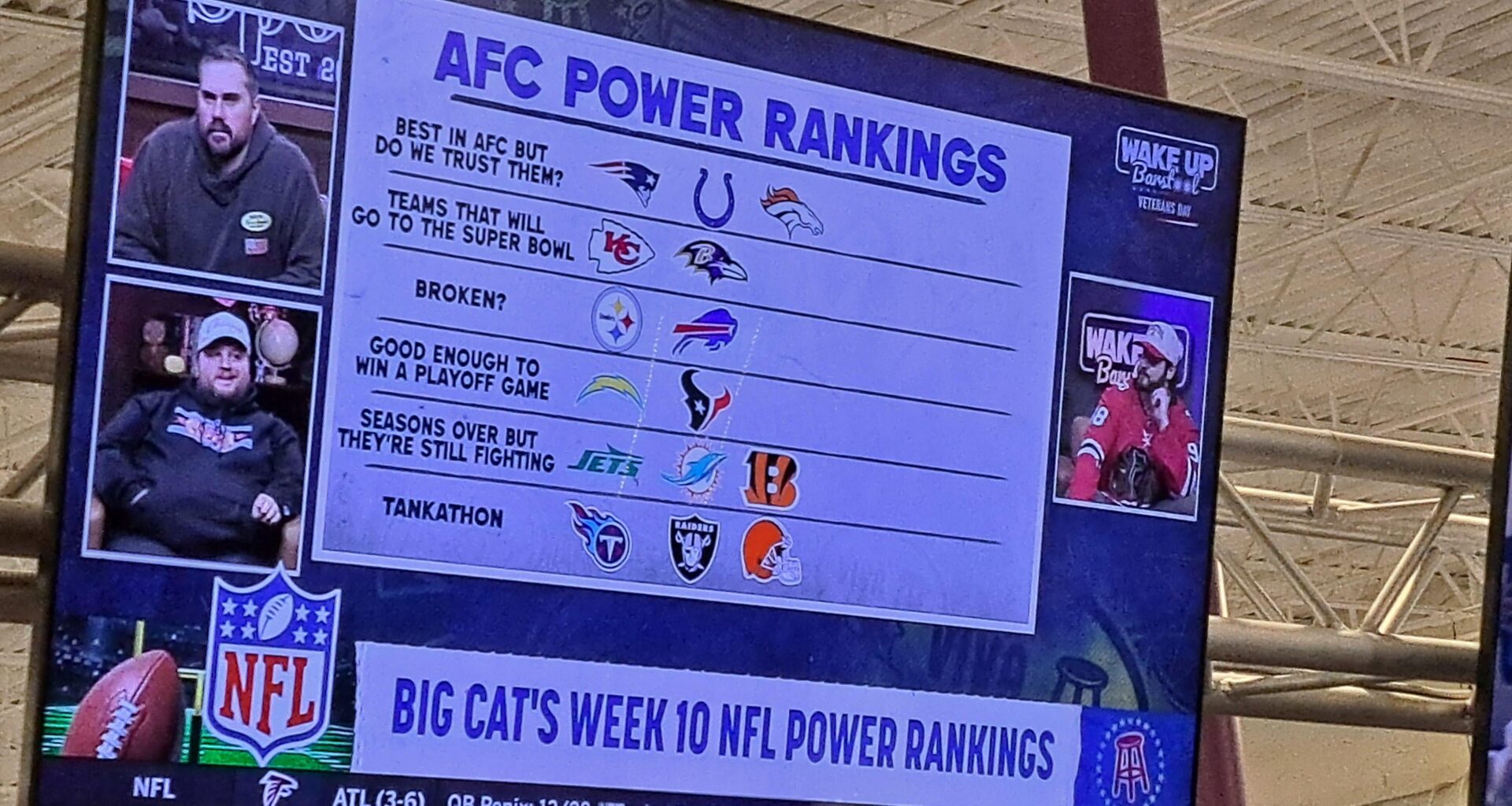(Lmao) Barstool forgets to place Jags in their AFC power rankings