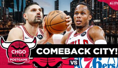 BULLS POSTGAME: Nikola Vucevic Drills 3 to Complete INSANE Comeback vs 76ers! | CHGO Bulls Podcast