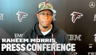 Raheem Morris discusses Atlanta Falcons' performance vs Indianapolis Colts | Press Conference