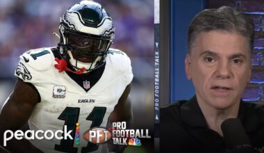 Philadelphia Eagles’ A.J. Brown, DeVonta Smith not utilized well | Pro Football Talk | NFL on NBC