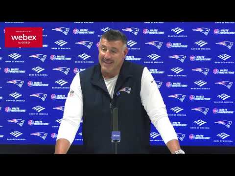 Mike Vrabel on Facing the Jets: "This Will Be a Challenge." | Patriots Press Conference