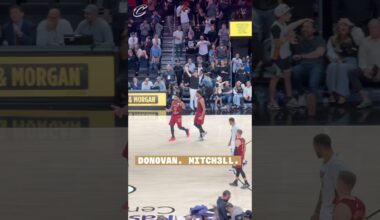 🕷️ SPIDA WITH THE CLUTCH THREE IN OT. #cavs #nba #basketball #donovanmitchell