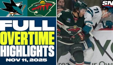 San Jose Sharks at Minnesota Wild | FULL Overtime Highlights - November 11, 2025