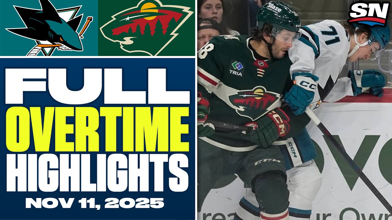 San Jose Sharks at Minnesota Wild | FULL Overtime Highlights - November 11, 2025