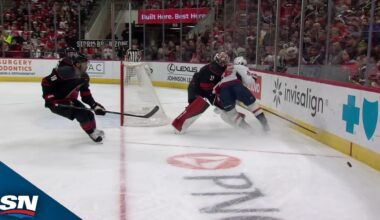 Chaos ensues after Capitals' Dowd runs over Hurricanes' Anderson
