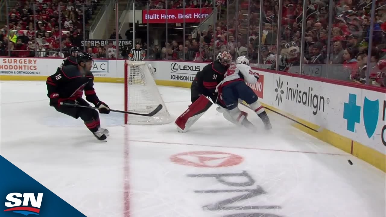 Chaos ensues after Capitals' Dowd runs over Hurricanes' Anderson