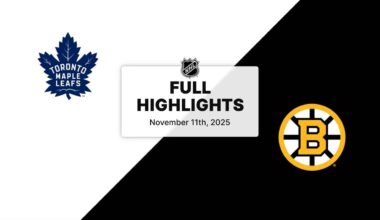 NHL Highlights | Maple Leafs vs. Bruins | November 11, 2025