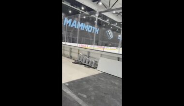 The Buffalo Sabres skate at the Utah Mammoth's new practice facility