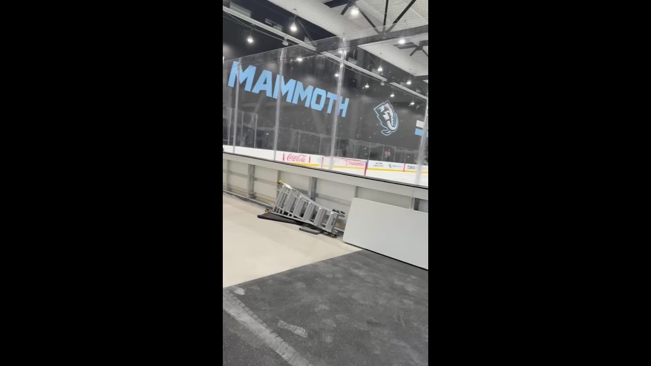 The Buffalo Sabres skate at the Utah Mammoth's new practice facility