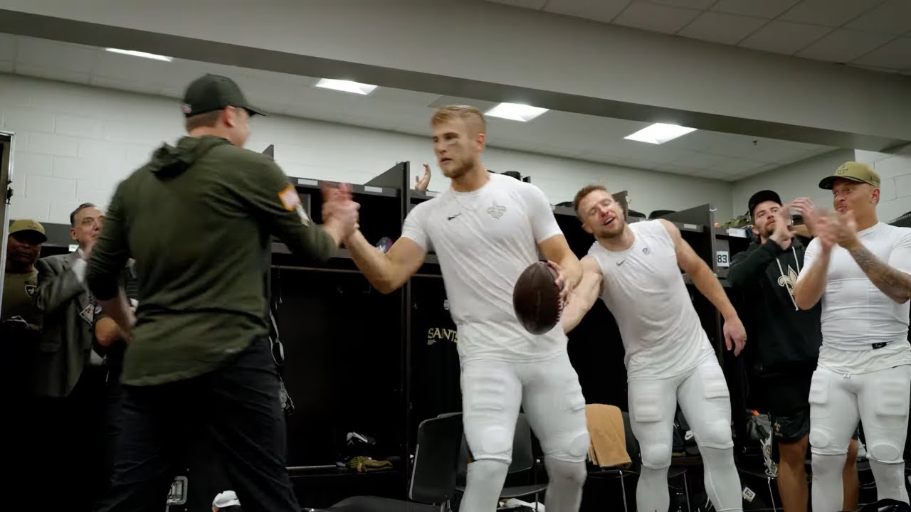 Go Inside the Saints Locker Room after Week 10 Win at Panthers