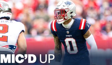 MIC'D UP: Christian Gonzalez Goes Toe-to-Toe With Emeka Egbuka in Win vs. Buccaneers | Patriots