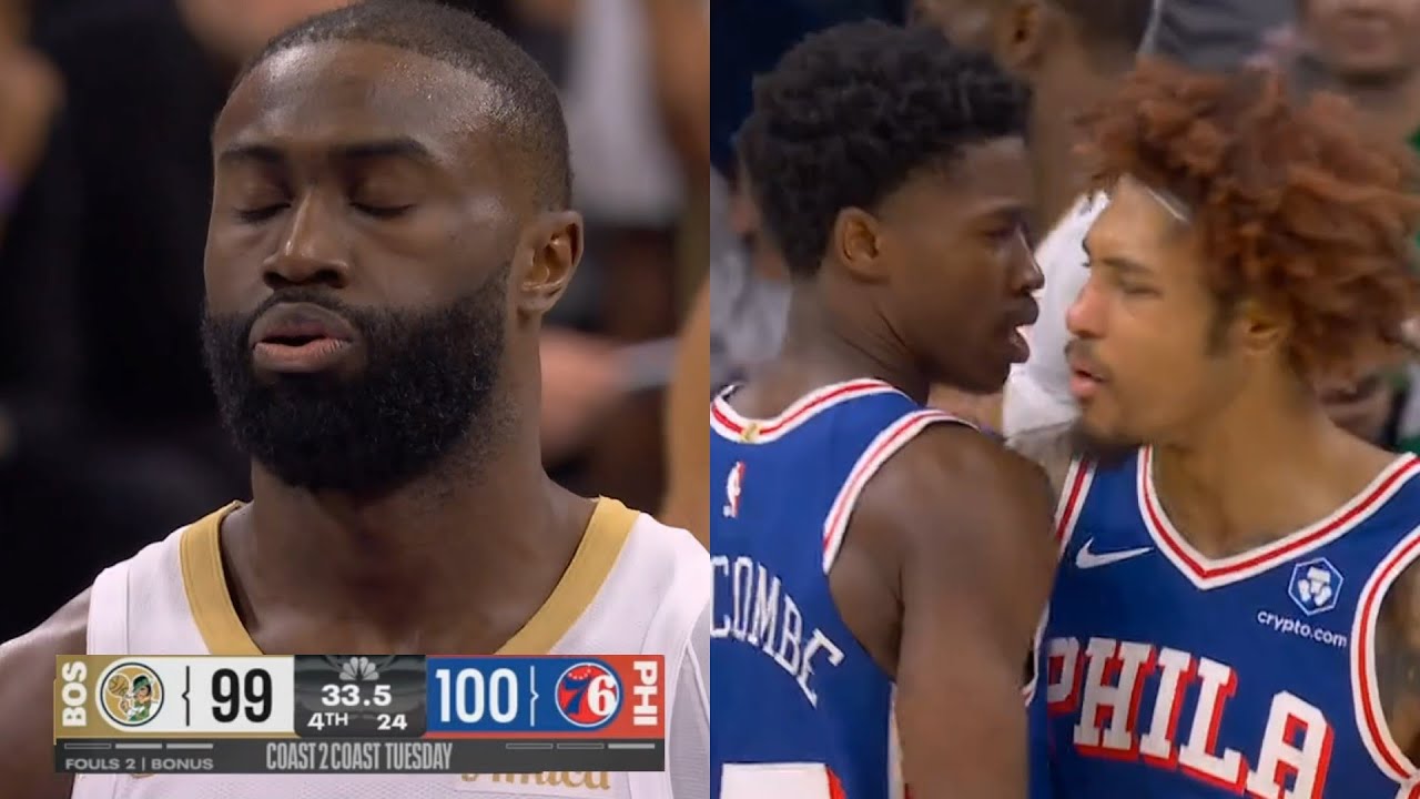 WILD Final Minute to Boston Celtics vs Philadelphia 76ers