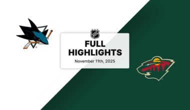 NHL Highlights | Sharks vs. Wild | November 11, 2025