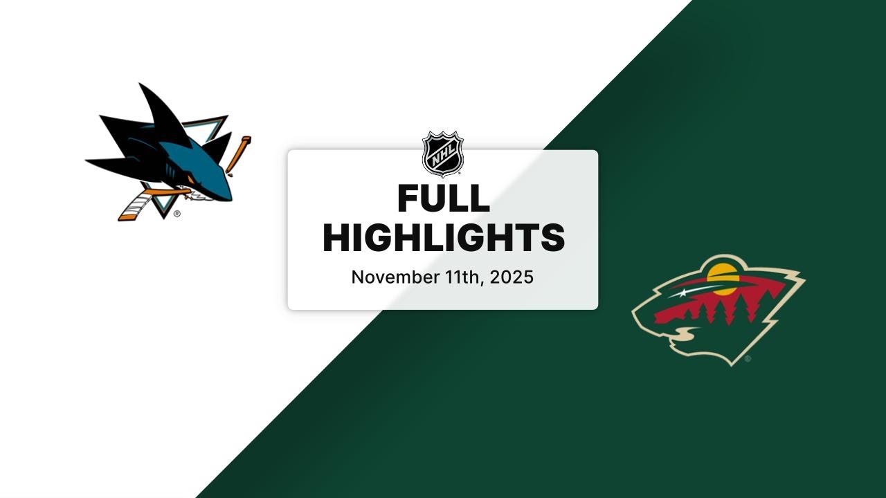 NHL Highlights | Sharks vs. Wild | November 11, 2025