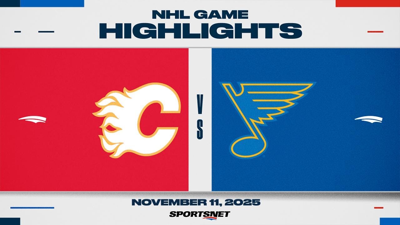 NHL Highlights | Flames vs. Blues - November 11, 2025